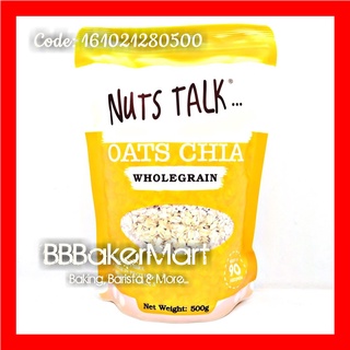Yến mạch mix hạt chia oats chia hiệu nuts talk - 1 túi vàng 500gr