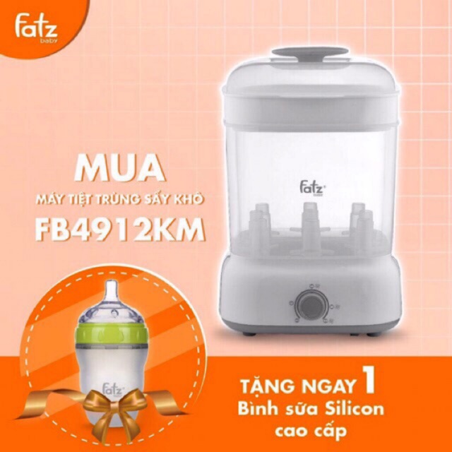 Máy tiệt trùng bình sữa sấy khô fatz 2 trong 1