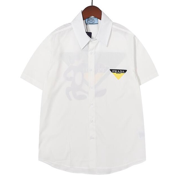 Áo Sơ Mi Cotton Ngắn Tay In Họa Tiết Thời Trang Cá Tính