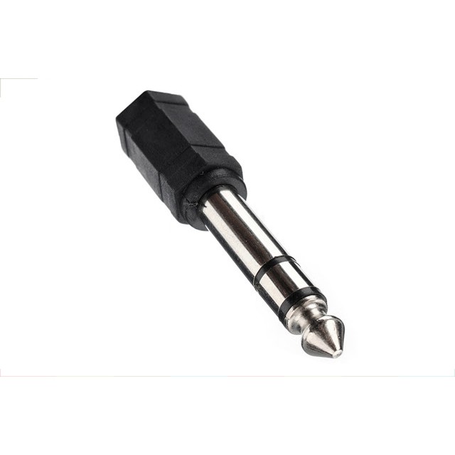 Đầu Jack Chuyển Audio Từ Cổng  6,5mm Sang 3.5 mm (1chiếc mầu đen )