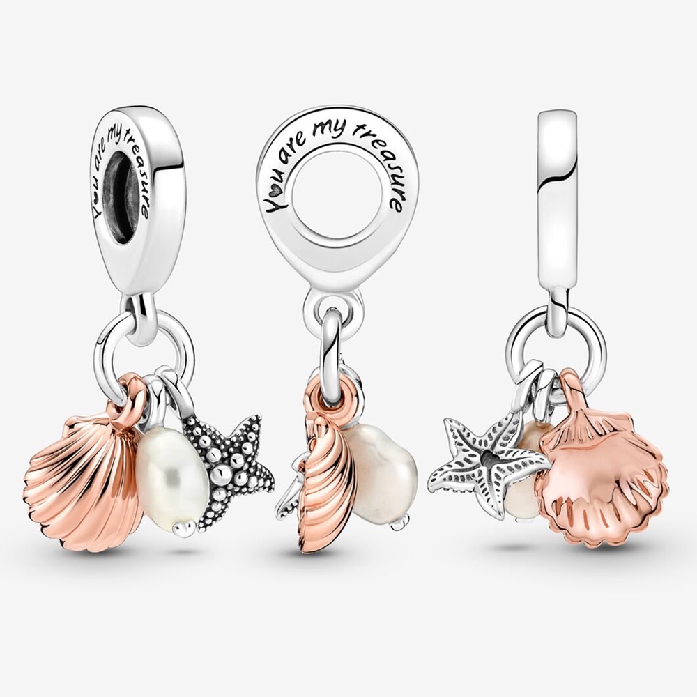 Mặt Dây Chuyền Hình Rùa Biển Mạ Bạc Pandora