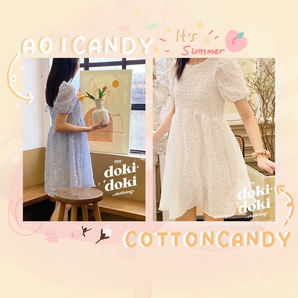 [ẢNH THẬT] Váy babydoll 2 lớp bồng bềnh Cotton Candy/Aoi Candy
