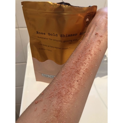 Tẩy da chết Frank Body coffee scrub fullsize 200g (mùi cinnabuns, a-beauty, rose gold shimmer) | BigBuy360 - bigbuy360.vn