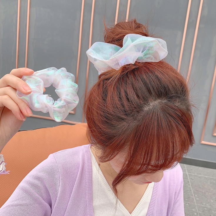 Dây Buộc Tóc Scrunchies Hologram Hot Trend Tik Tok