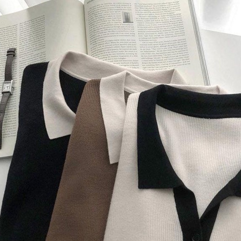 Áo khoác cardigan dệt kim tay dài thời trang thu đông phong cách hàn quốc cho nữ