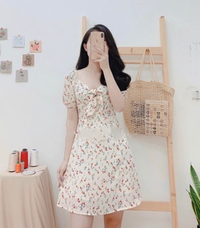 Bán sỉ váy hoa nơ ngực