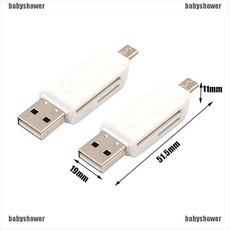 Đầu Đọc Thẻ Nhớ Usb Otg 2 Trong 1 | BigBuy360 - bigbuy360.vn