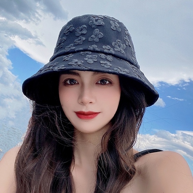 Nón Vành Ren Thêu Hoa Thời Trang Mùa Hè Phong Cách Hàn Quốc Cho Nữ