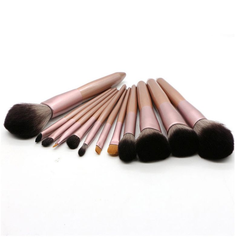 Bộ 12 Cọ Trang Điểm Chuyên Nghiệp Kèm Hộp Đựng Ốp