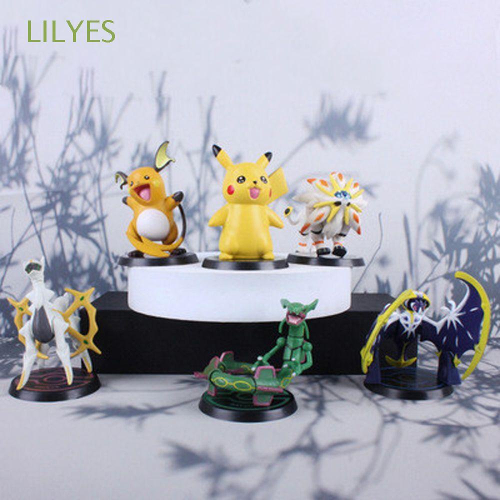 Set 6 mô hình nhân vật phim hoạt hình Pokemon bằng PVC