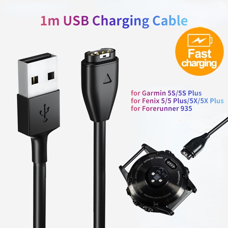 Cáp Sạc USB 1m Cho Đồng Hồ Garmin 5S/5S Plus, Fenix 5/5 Plus/5X/5X Plus, Forerunner 935
