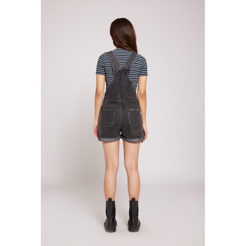 [Mã WABRHI5 giảm 15% đơn 599K] Quần short nữ phối yếm BOO chất denim phối xắn gấu cá tính | BigBuy360 - bigbuy360.vn