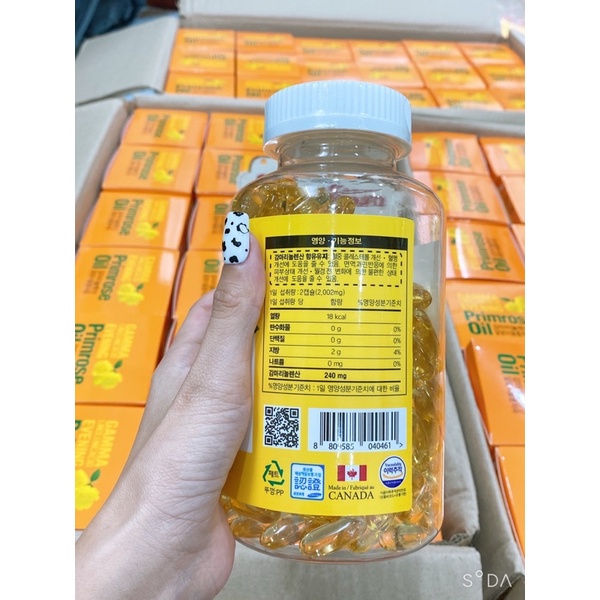 Tinh Dầu Hoa Anh Thảo ,VIÊN UỐNG HOA ANH THẢO HÀN QUỐC 300Viên Mẫu Mới