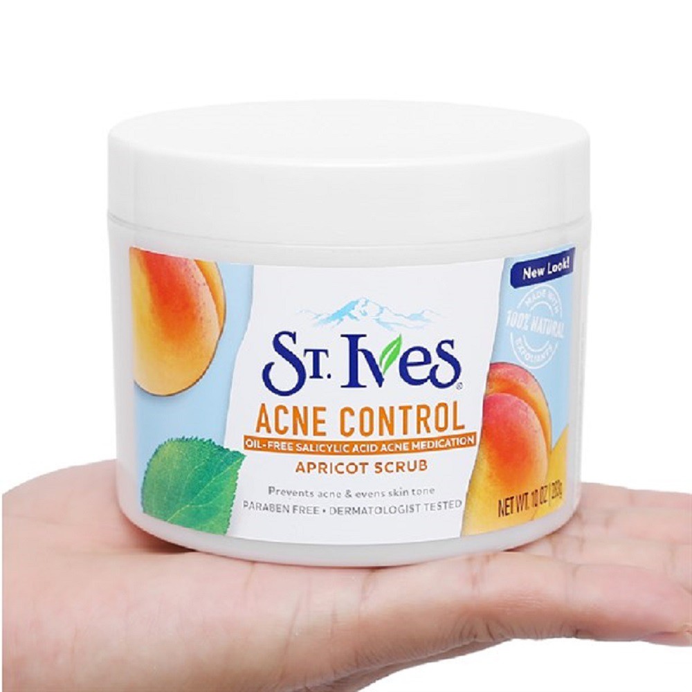 Tẩy Tế Bào Chết 283g St.Ives Hương Mơ Acne Control Chính Hãng.