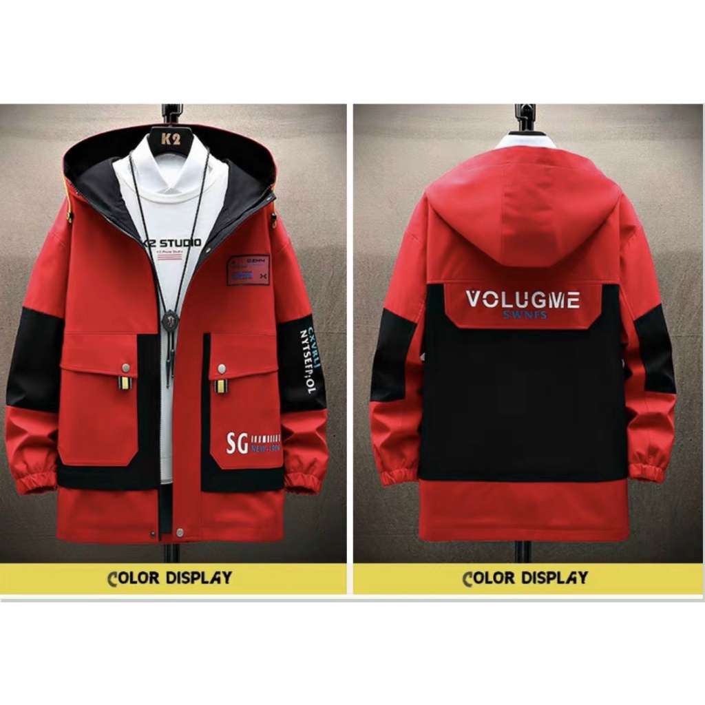 ÁO KHOÁC KAKI NAM TÚI HỘP CÓ MŨ CỰC ĐẸP THỜI TRANG NAM HÀN QUỐC