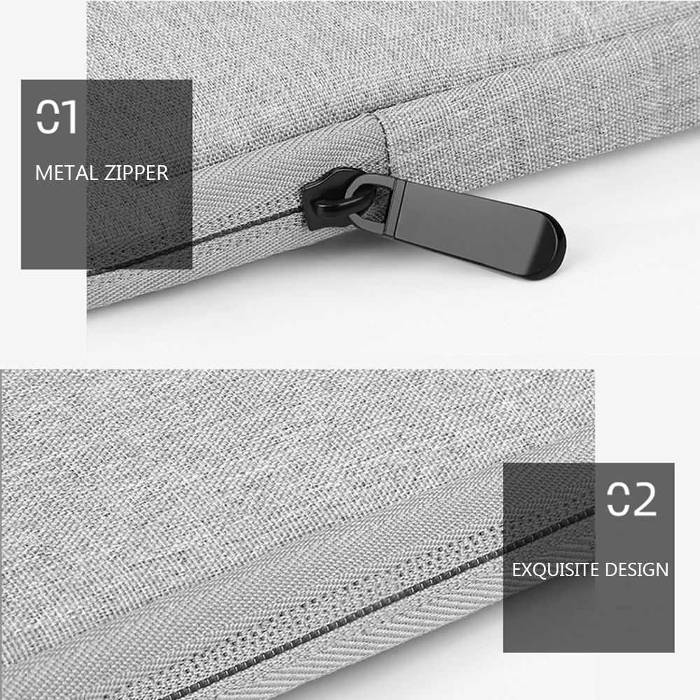 Túi đựng laptop hai khóa kéo chống thấm nước nhiều màu sắc kích thước 11-15.6 inch