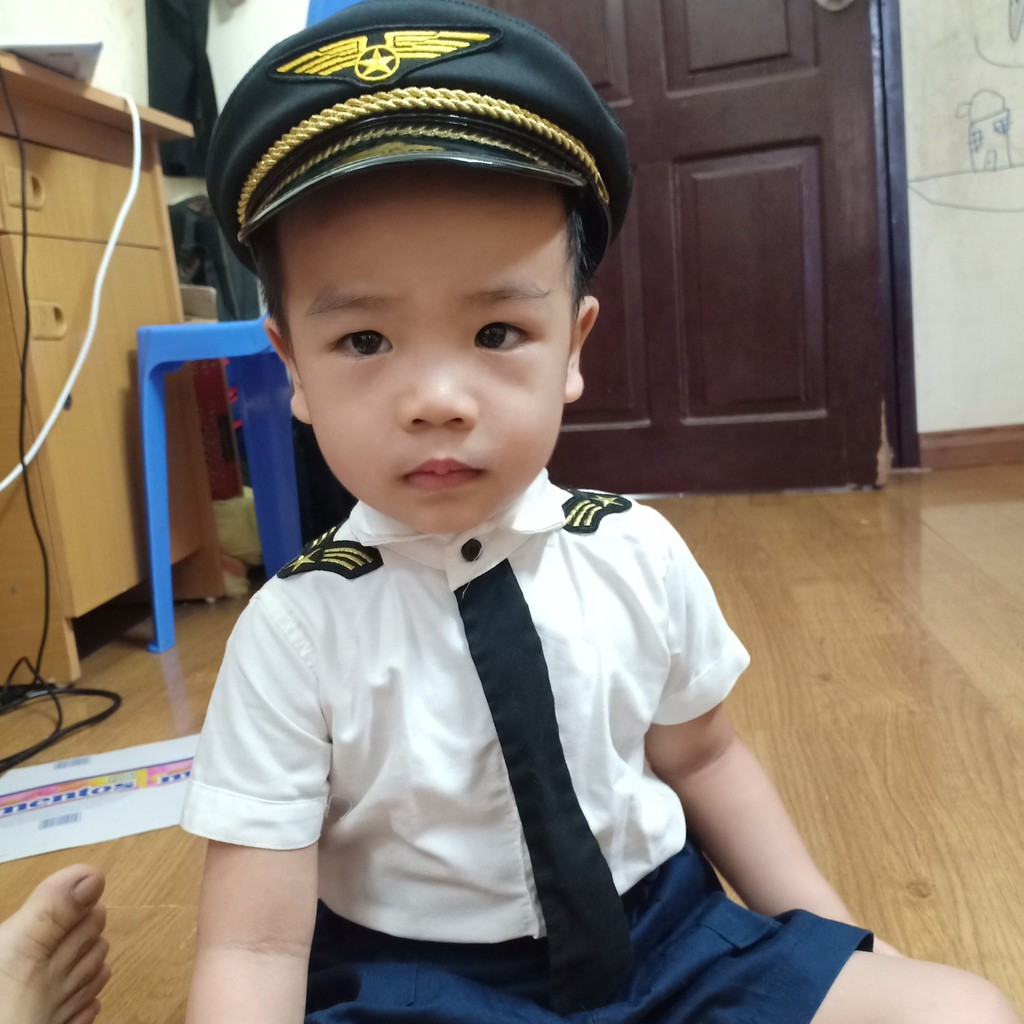 Mũ phi công cơ trưởng cho bé cực chuẩn đẹp