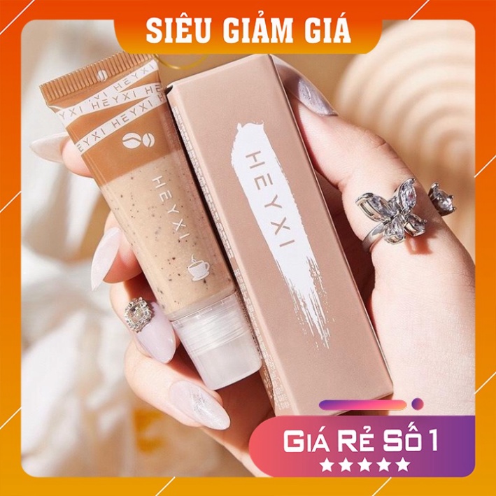 Tẩy da chết môi ❤️𝑭𝒓𝒆𝒆𝒔𝒉𝒊𝒑❤️ Tẩy tế bào chết môi Heyxi cà phê dưỡng ẩm cho môi Lip Scrub 15g