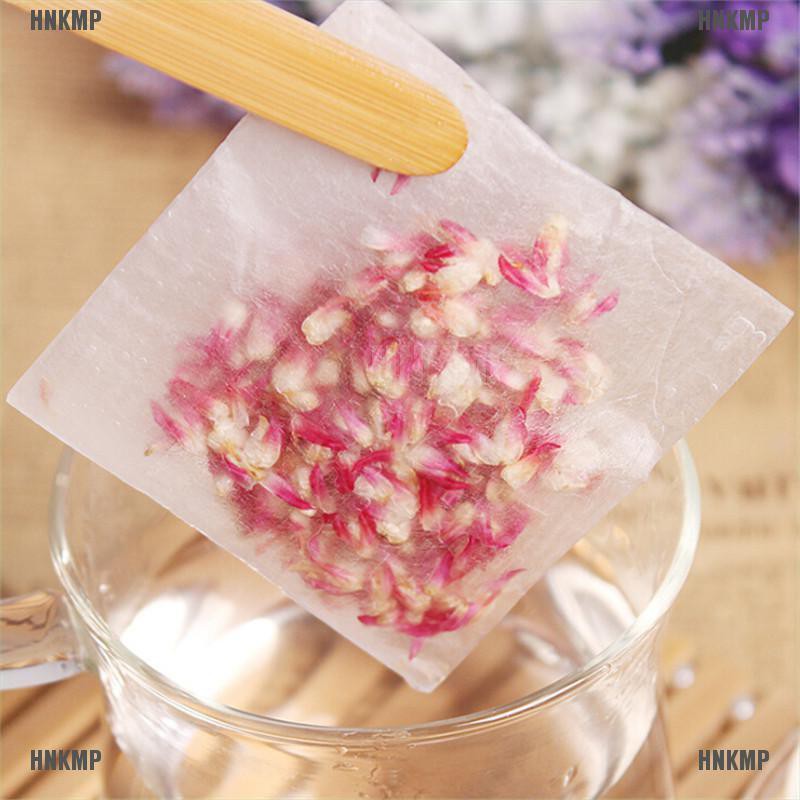 Set 100 túi giấy rỗng để lọc trà tiện dụng