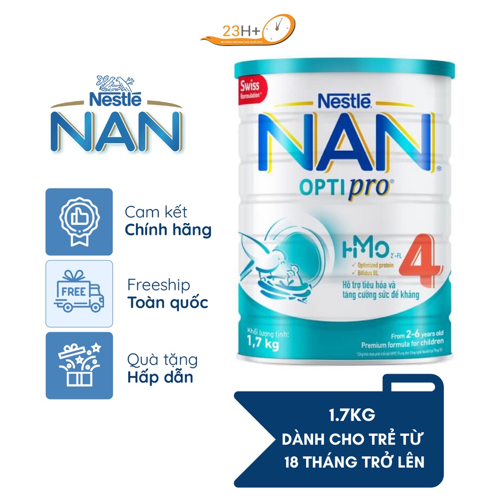 Sữa bột Nan Optipro 4 1.7kg (Mới)