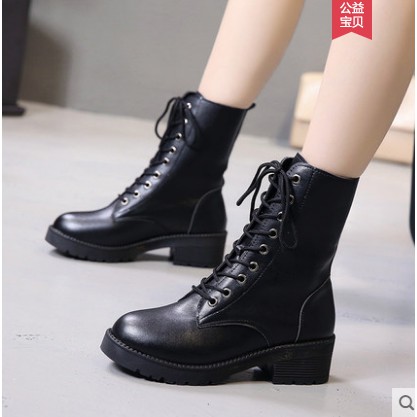 Giầy nữ 🔥 FREESHIP 🔥 Giày cao cổ nữ boot nữ da lì da bóng | BigBuy360 - bigbuy360.vn