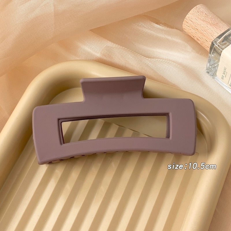 Kẹp Tóc Acrylic Màu Cà Phê Sữa Thời Trang Hàn Quốc Cho Nữ