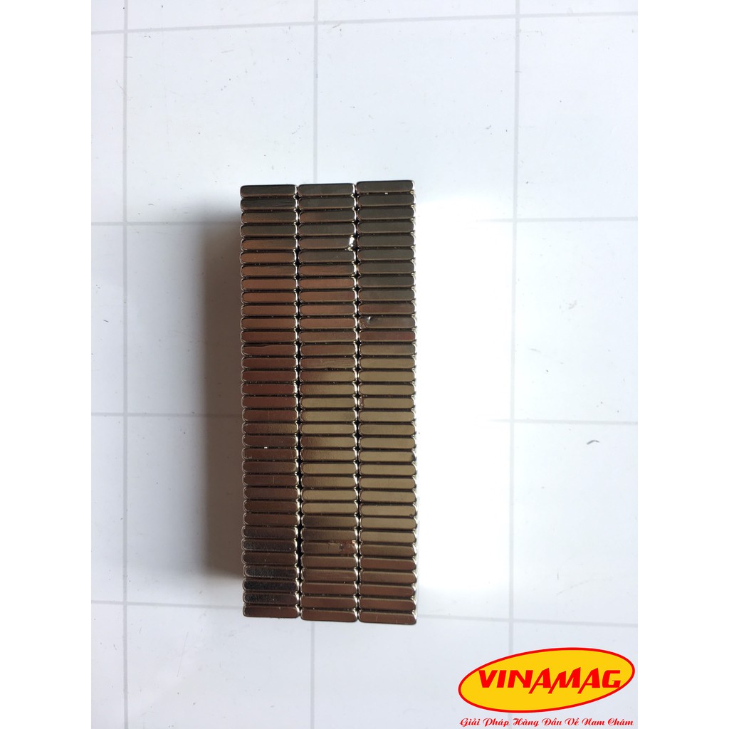 20 Viên 23x13x3mm nam châm đất hiếm, nam châm trắng hình chữ nhật