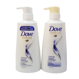 Combo 2 Chai Dầu Gội 450ml Và Dầu Xả Dove 410ml Thái Lan Chính Hãng