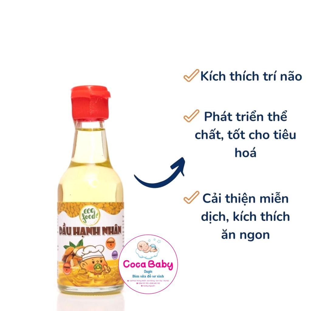 Dầu ăn dinh dưỡng Eco Food cho bé từ 6 tháng 60g bổ sung vitamin date luôn mới ⚡FREESHIP⚡