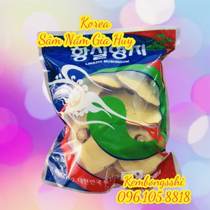 [DATE MỚI] Nấm Linh Chi Vàng Chanh Hàn Quốc Túi Xanh 1Kg