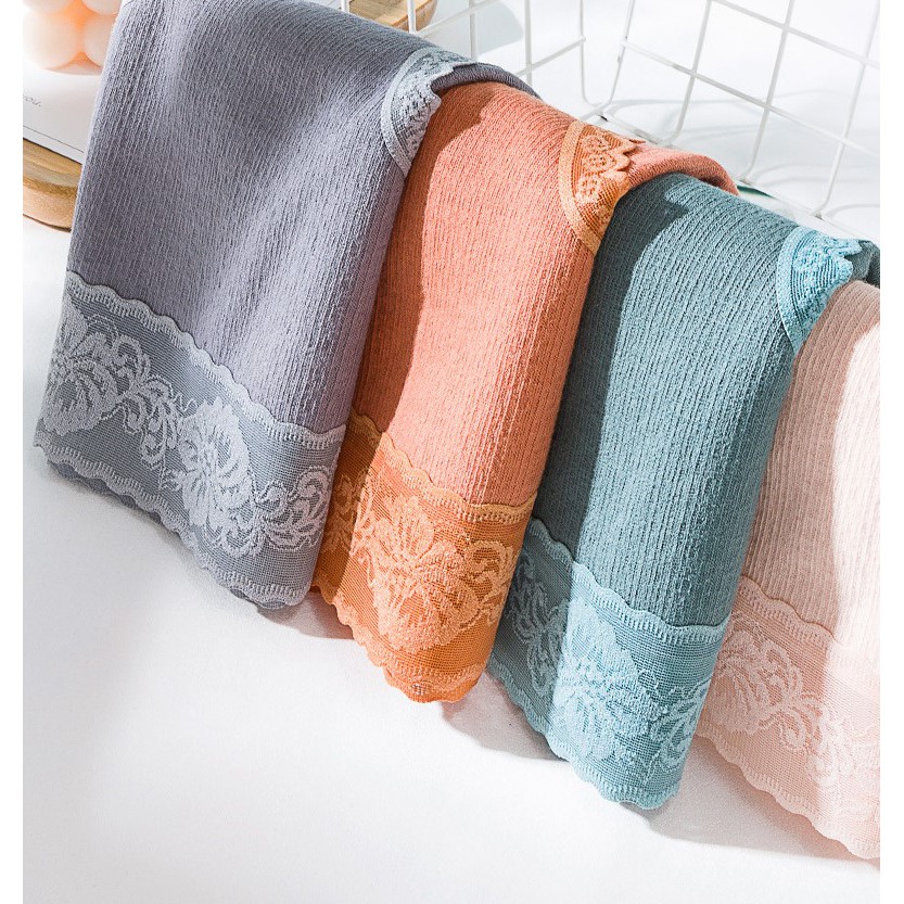 [ Chọn màu, che tên ] Quần lót quần chip nữ cotton cao cấp, kháng khuẩn, thoáng khí, viền ren cực đẹp