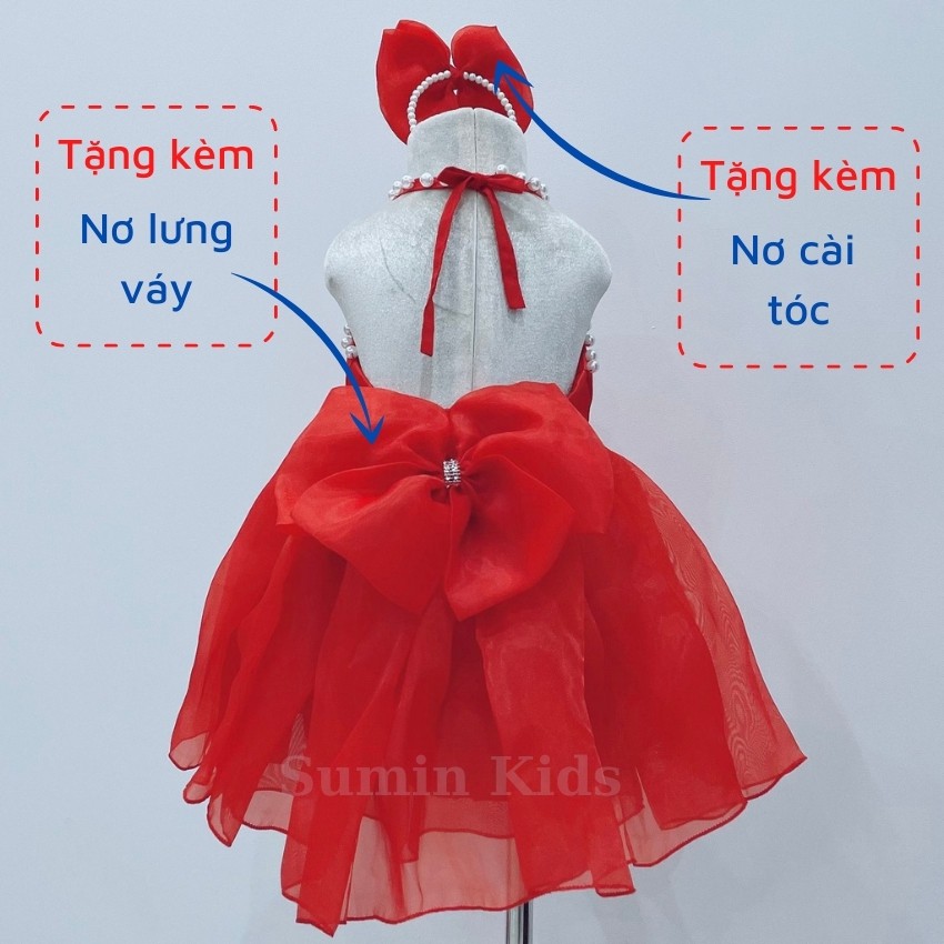 Đầm công chúa cho bé gái mẫu váy công chúa bé gái yếm xòe đẹp cho bé yêu SUMIN KIDS