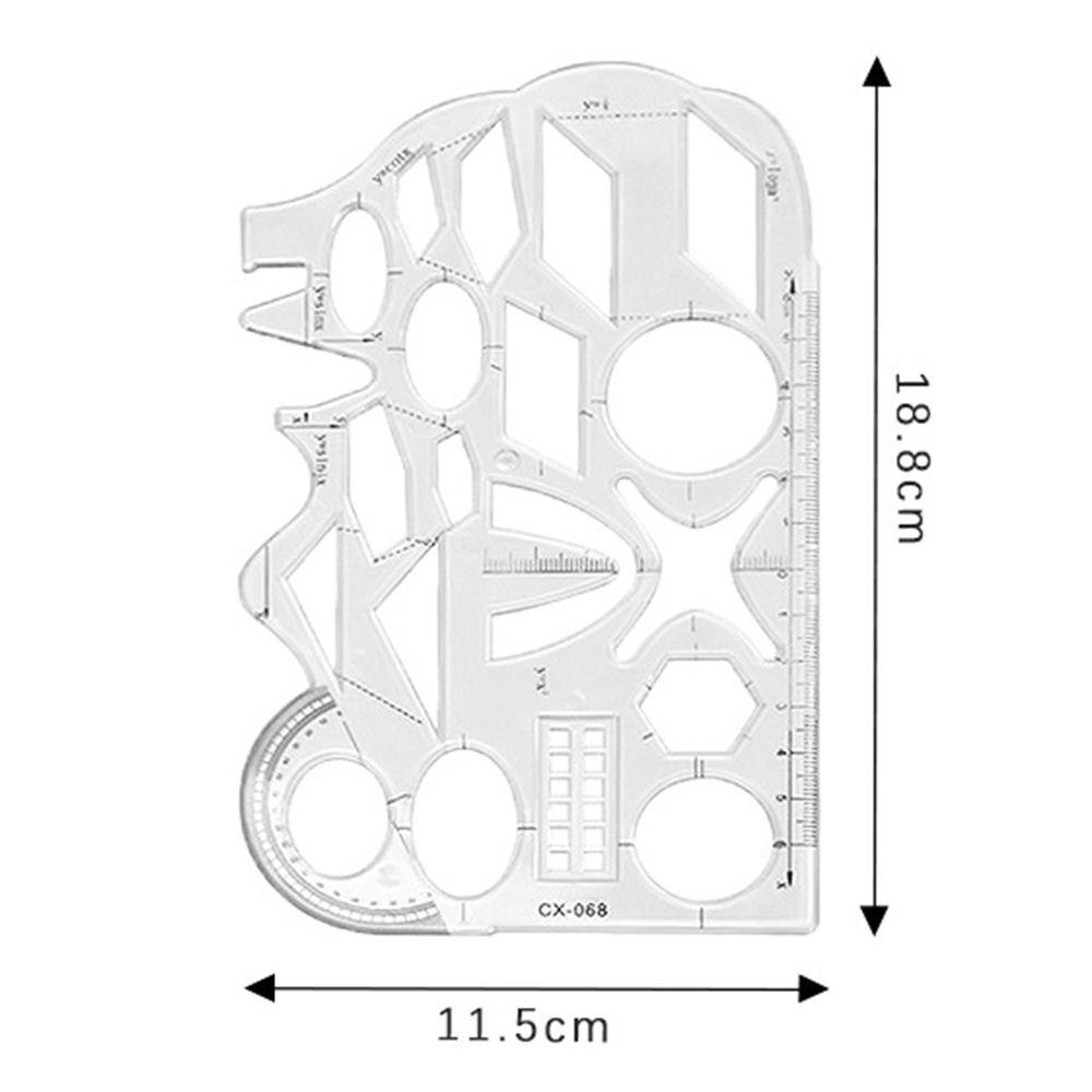 Thước Kẻ Hình Tròn 15cm Trong Suốt Mềm Mại Tiện Dụng Cho Học Sinh