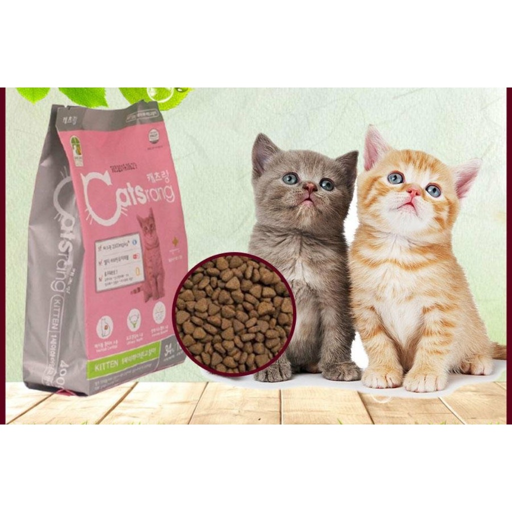 Thức ăn hạt cho mèo con Catsrang Kitten 400gr và mọi lứa tuổi - thaivucattery