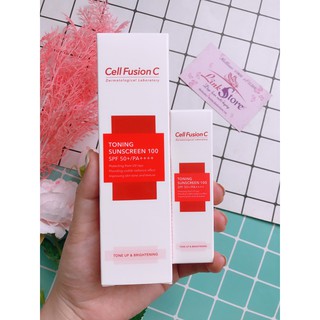 KCN nâng tông Cell Fusion C Toning Sun Cream 100 SPF 50+, PA++++