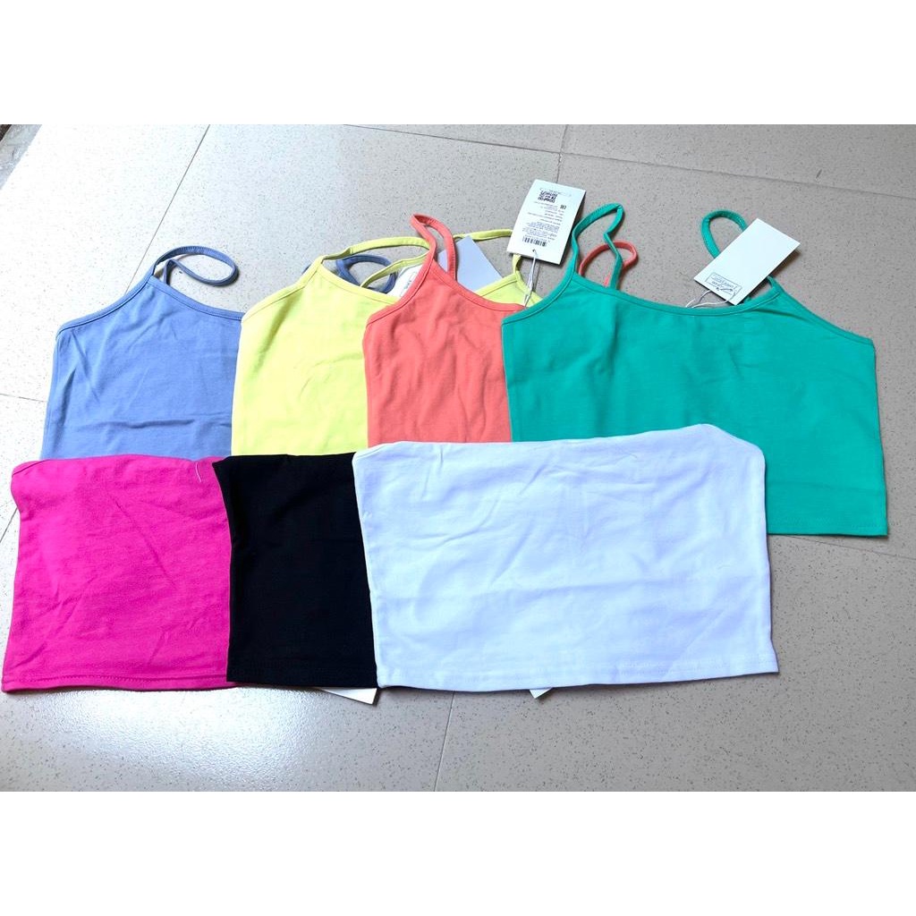 Áo 2 dây croptop trơn GLORIA