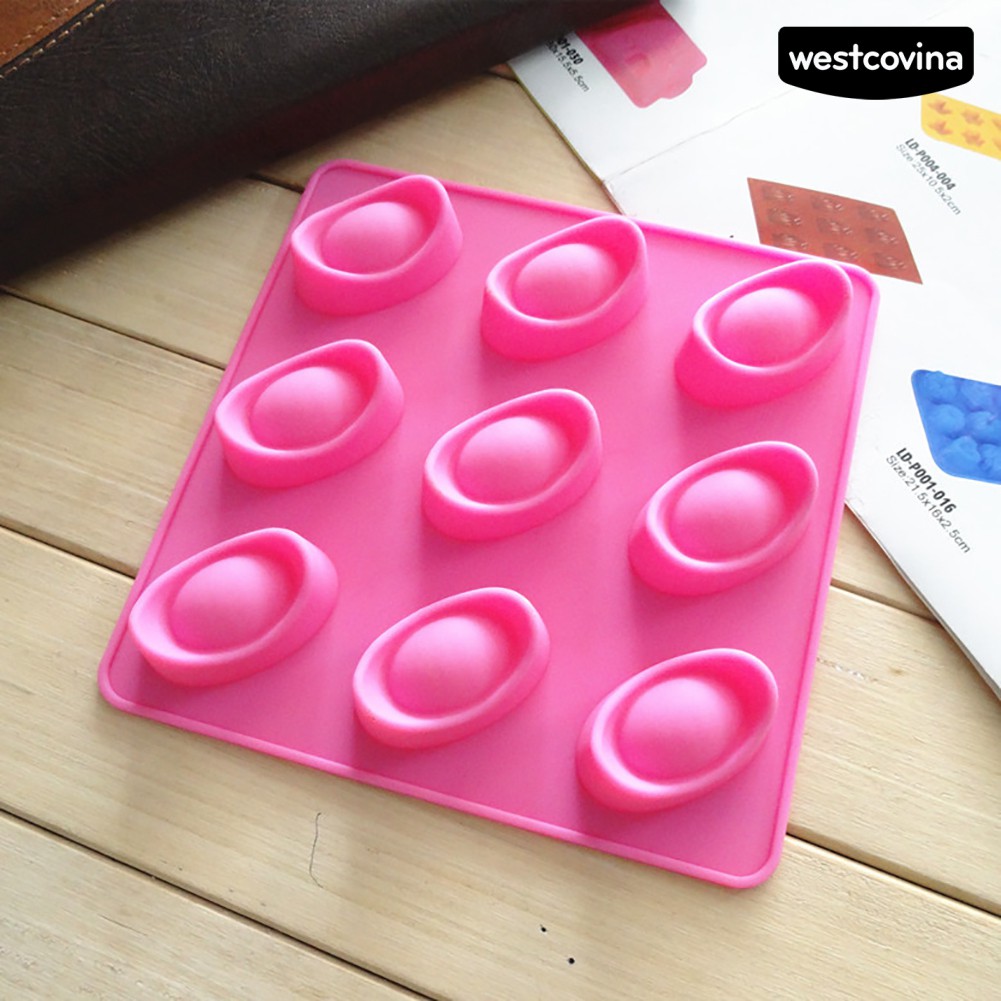 Khuôn Silicone Làm Bánh 9 Ô Hình Thỏi Vàng