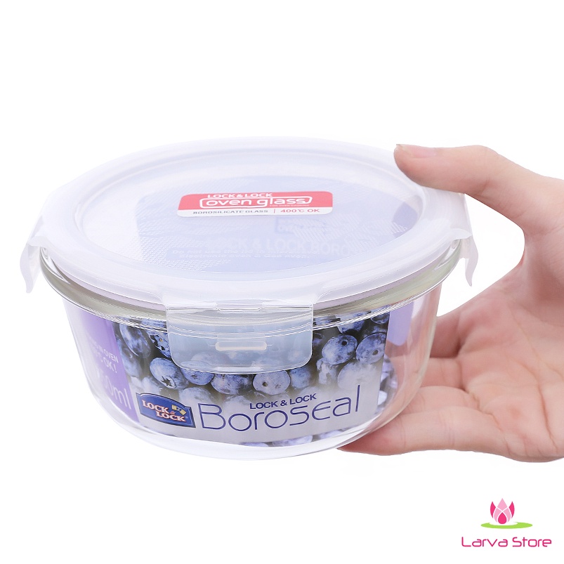 Hộp Thủy Tinh Chịu Nhiệt Lock&amp;Lock Glass Euro 650ml LLG831 - Larva Store