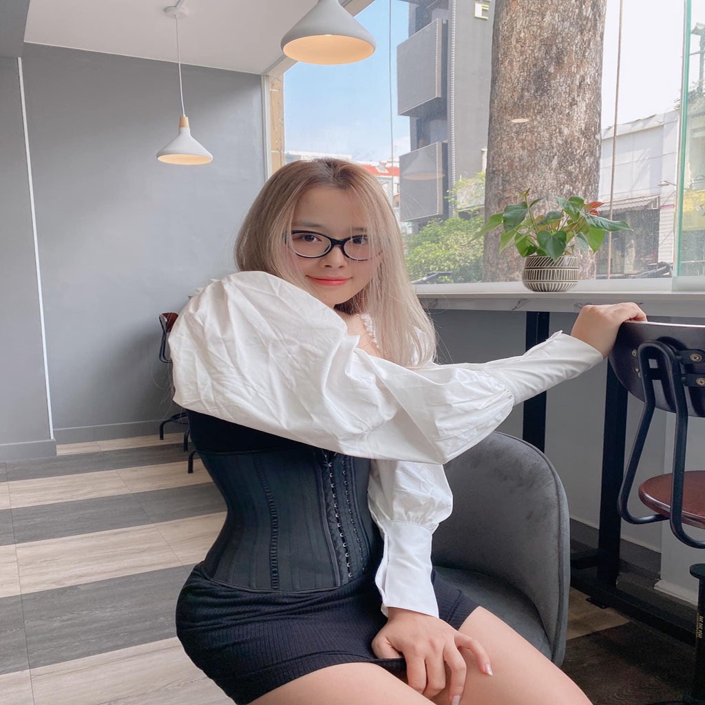 Latex Corset Chuẩn Hồng Kông (Màu Đen)-Free Hạ Size 2 Lần | BigBuy360 - bigbuy360.vn