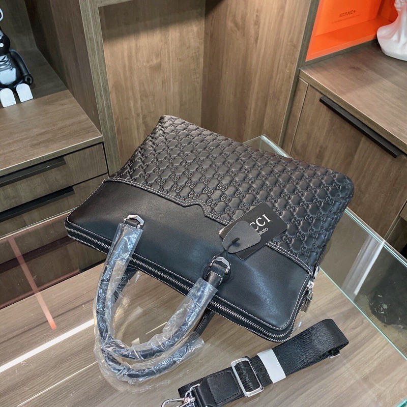 Cặp da nam công sở Gucci cao cấp chuẩn Auth - Túi đeo chéo nam Gucci new 2021