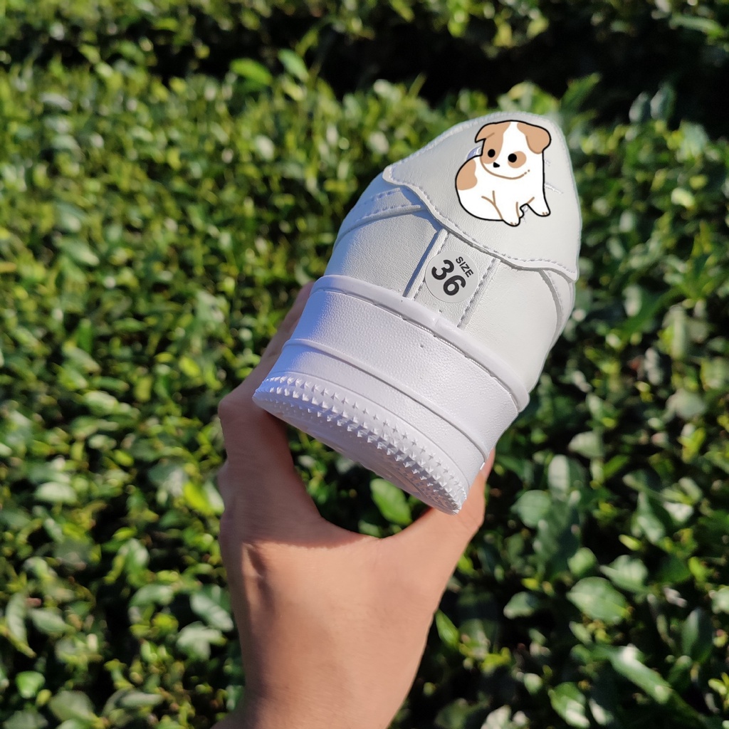 Giày af1 trắng full , giày air force 1 trắng cho  nam nữ cực hot dễ phối đồ đi học đi chơi | BigBuy360 - bigbuy360.vn