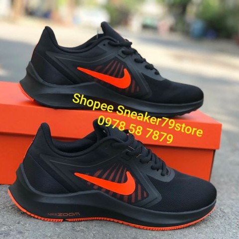 Giày Nike Running Dowshifter 10 Black/Red Oranger [Chính Hãng - FullBox] Sneaker79store