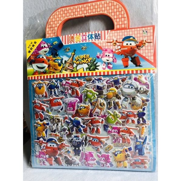 Set 1 vỉ 2 tranh sticker đủ hình cho bé