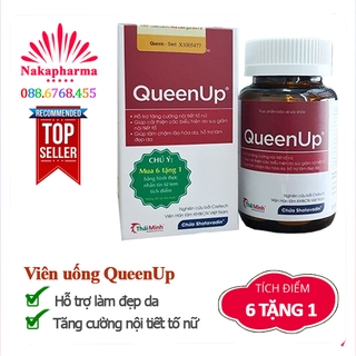 ✅ [CHÍNH HÃNG] Viên uống QueenUp - Hỗ trợ tăng nội tiết tố nữ, chống lão hoá, đẹp da, giảm đau bụng kinh - Queen Up