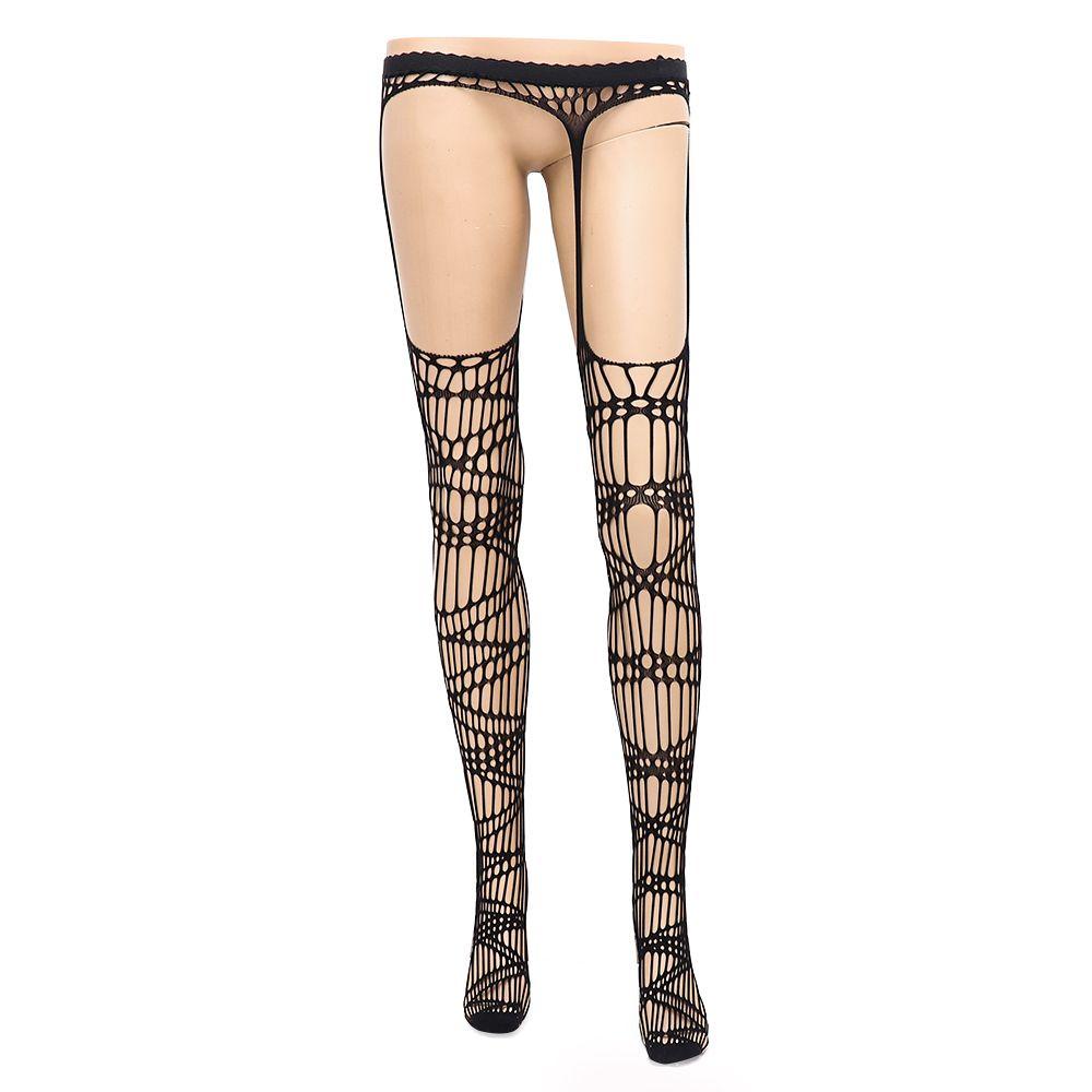 Vớ Lưới Màu Đen Phong Cách Gothic Nhật Bản Quyến Rũ Cho Nữ