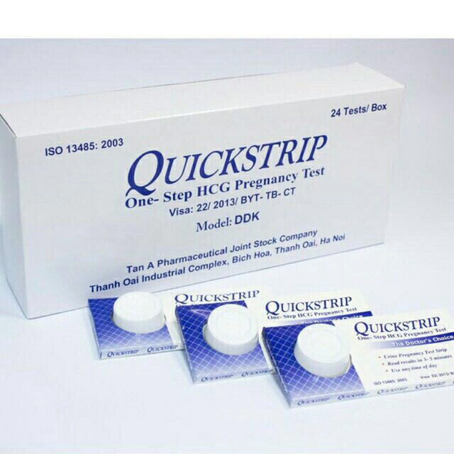 Com bo 1 hộp 24 que thử thai Quicktrip