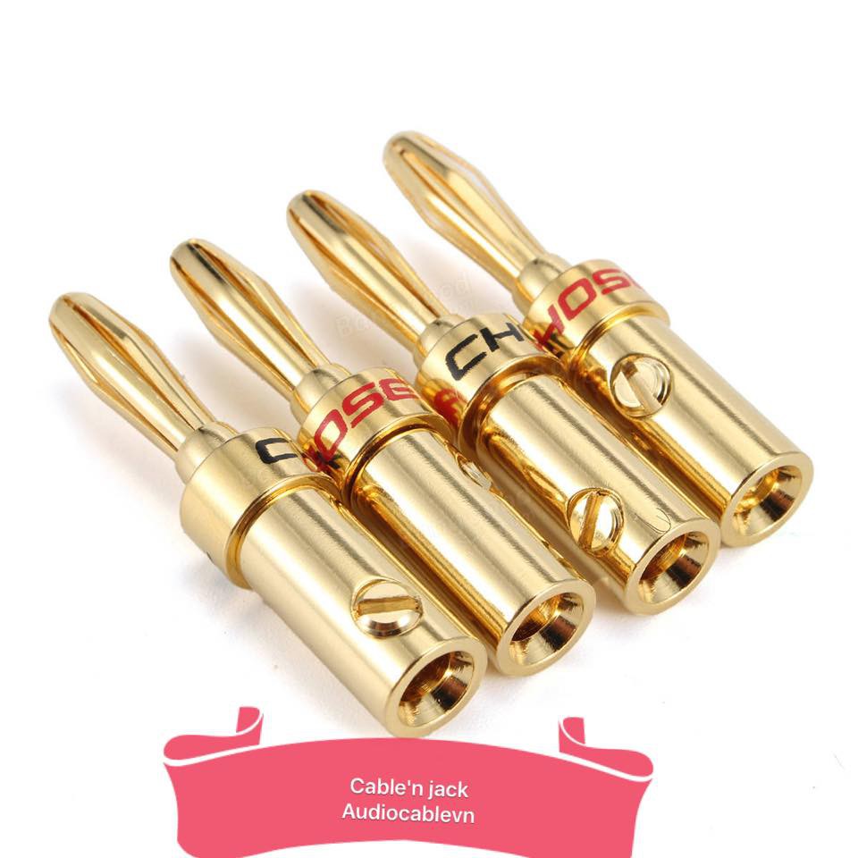 jack cắm loa bắp chuối chosel-bộ 4 chiếc