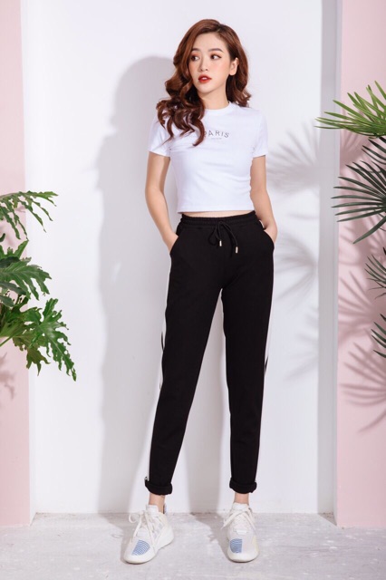 Quần jogger 2 sọc nhí, chất mỳ Hàn cao cấp | BigBuy360 - bigbuy360.vn