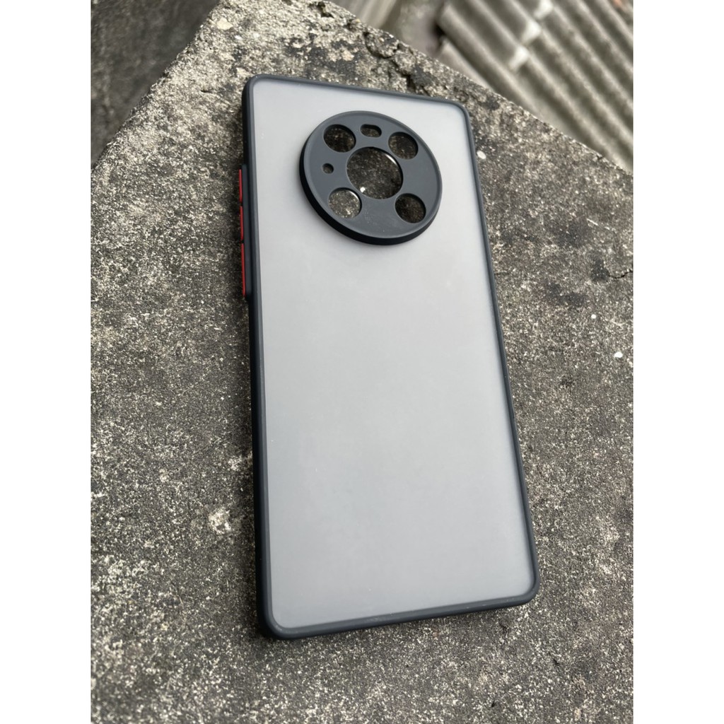 Ốp lưng Huawei Mate 40 Pro nhám bảo vệ camera chống sốc ,va đập (đen)
