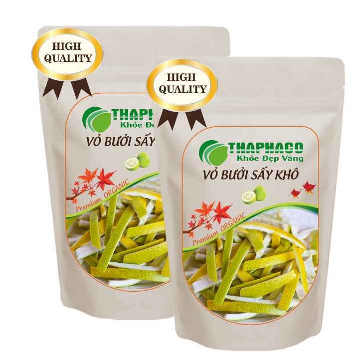 Vỏ Bưởi Khô Sấy Khô Nguyên Chất - Hàng Loại 1 - Túi Zip 100gram